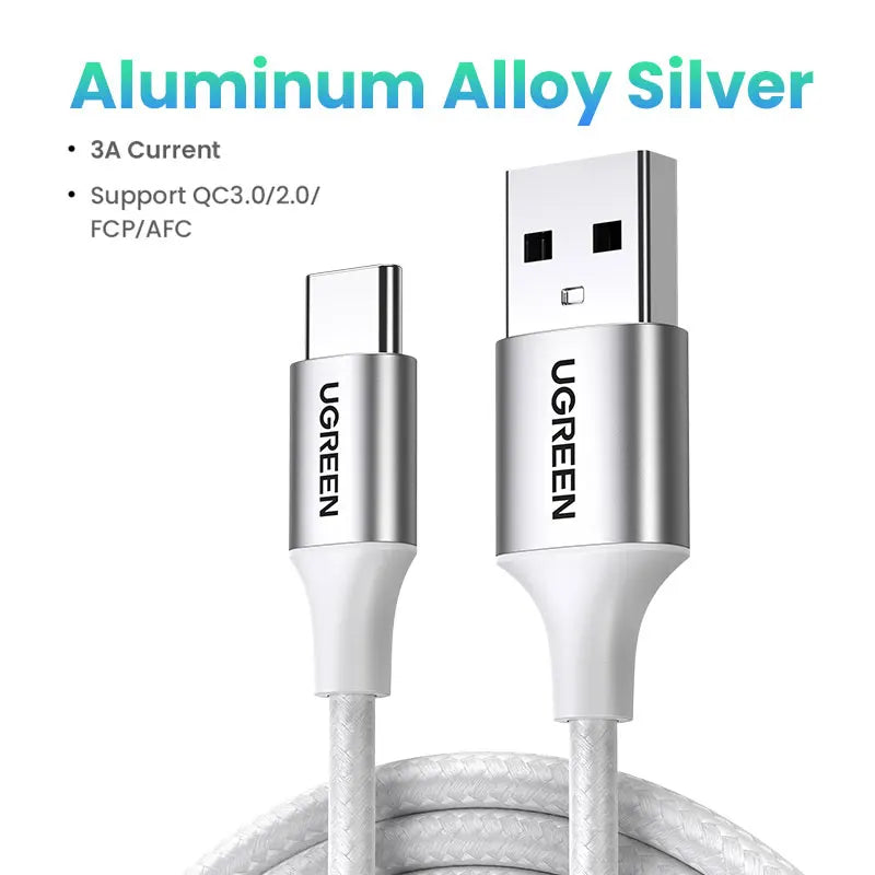 [2 Pack] UGREEN 3A USB Type C Cable For Xiaomi Samsung S25 S24 Fast Charging USB Data Cable 18W For iPhone 17 16 iPad Poco USB C