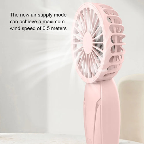 Mini ventilateur portable de poche en ABS léger, aspect mignon, rechargeable par USB pour se rafraîchir en déplacement