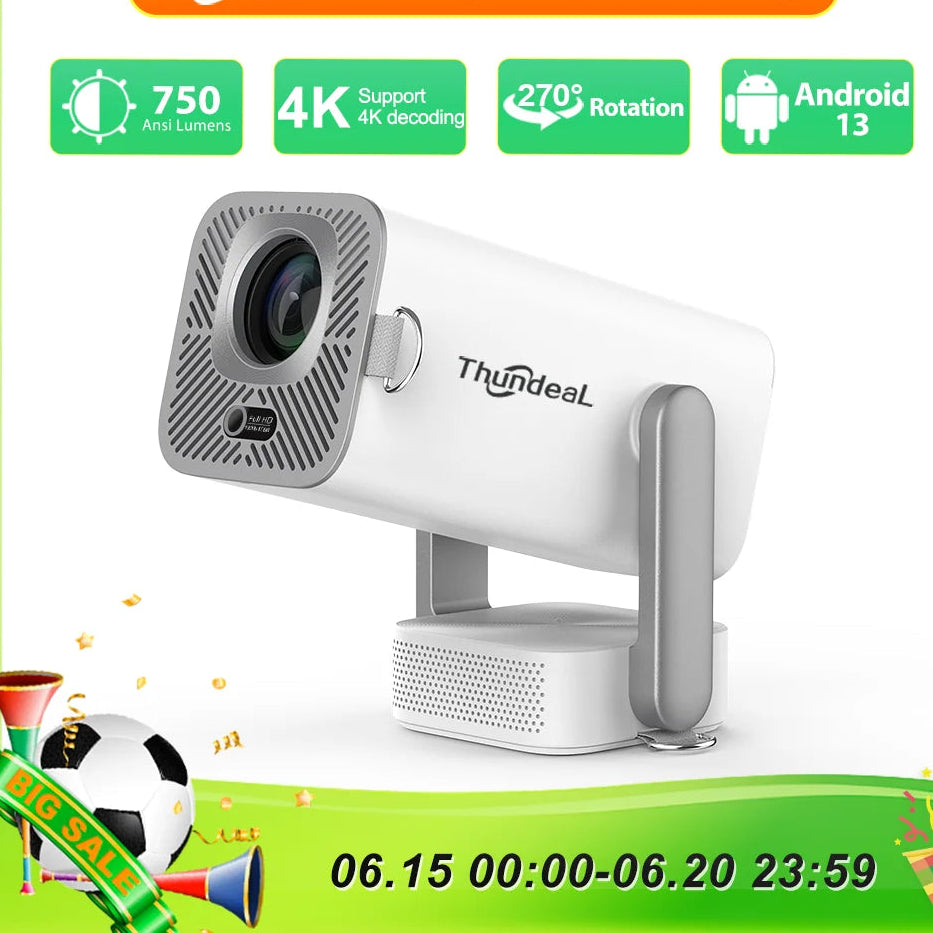 ThundeaL Full HD Projector TD80 Pro 1080P 2K 4K TD80Pro TD80W Upgrade WIFI Android Mini Beam Projector 3D LED Video Home Theater